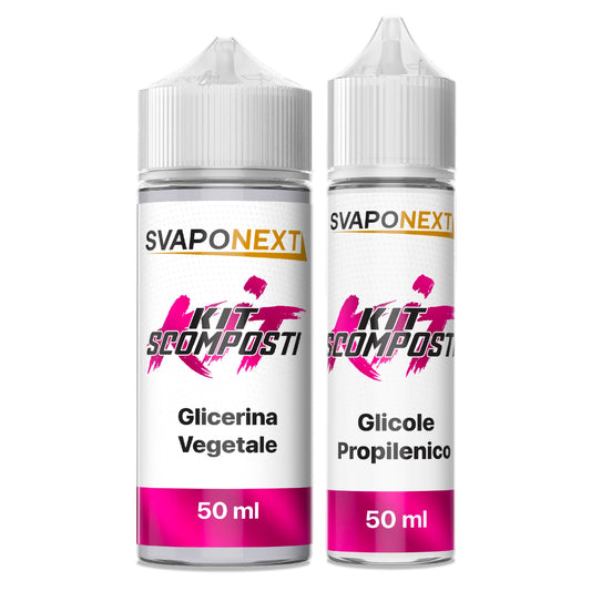 SVAPONEXT - KIT SCOMPOSTI - KIT MAGENTA 100 ML 50/50 (50+50)